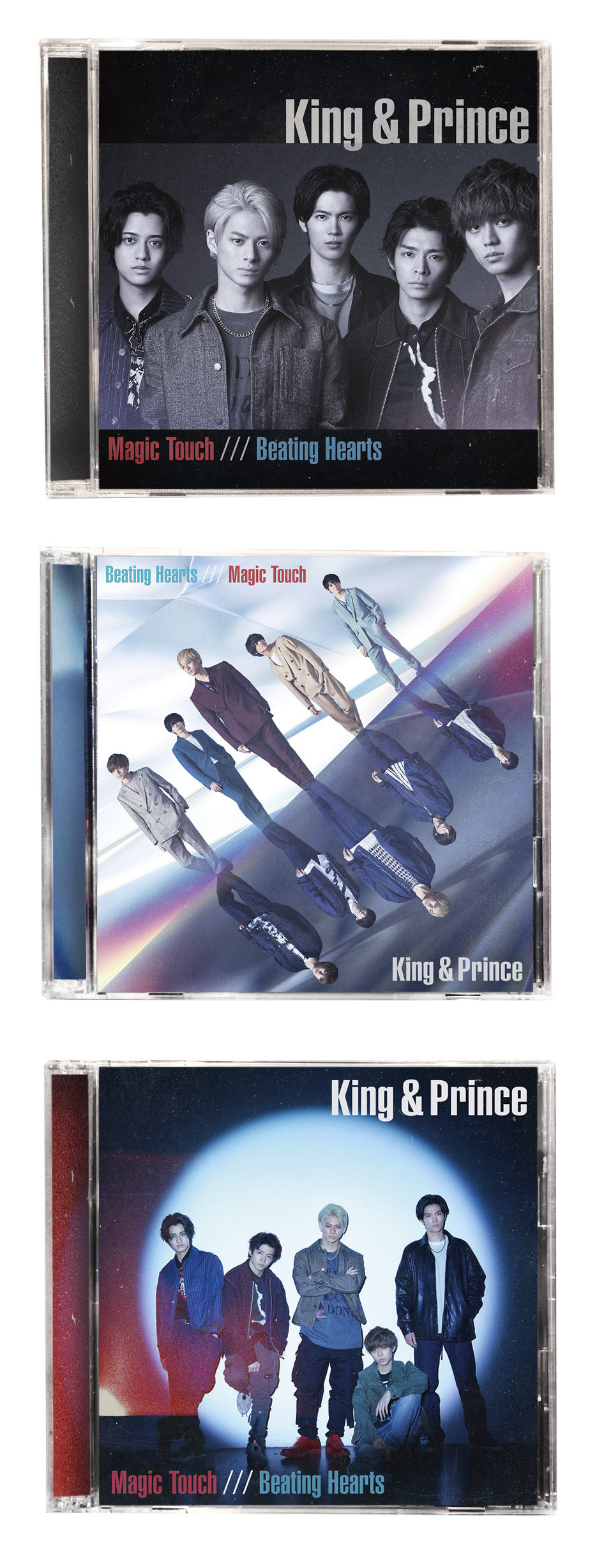 King&Prince “Magic Touch / Beating Hearts” CD Jacket Design 